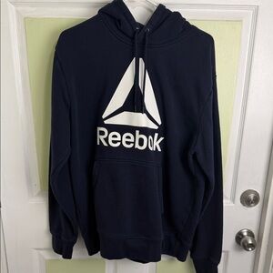 (1894) Reebok Men's Dark Blue Hoodie,